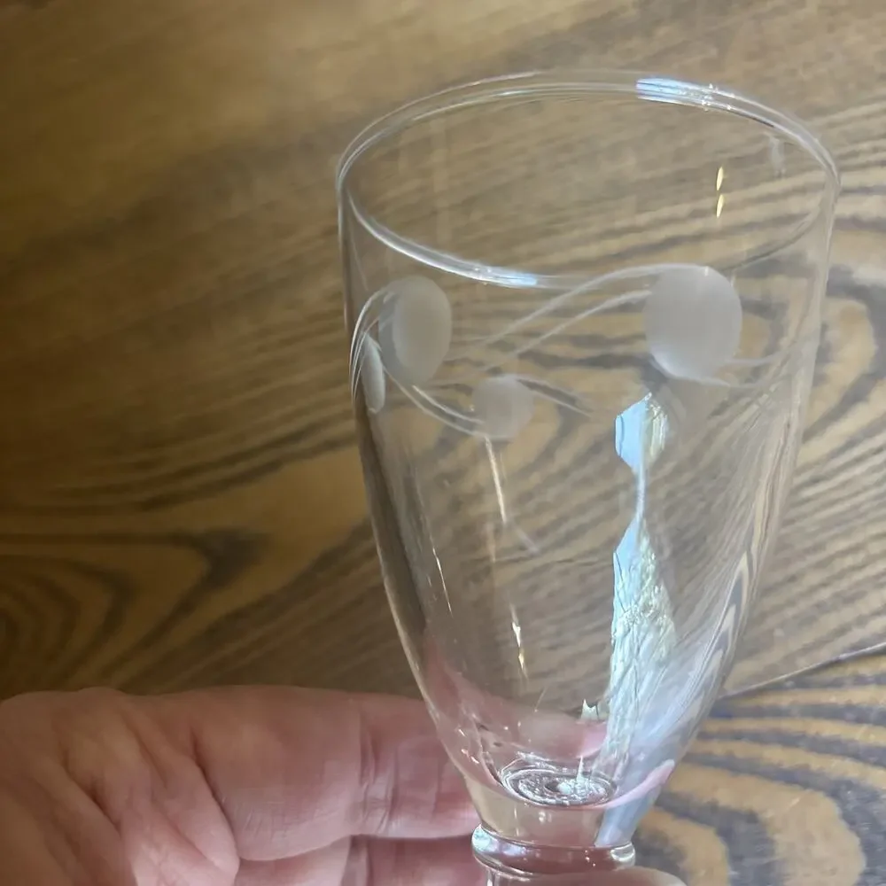 Vintage Etched Boopie Set Of 4 Bubble Foot